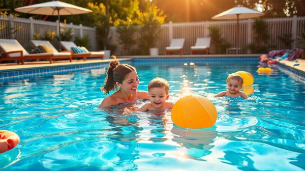 5 avantages d'une piscine à fond plat pour toute la famille