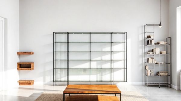 Les meilleures étagères en verre, bois et acier pour embellir votre espace